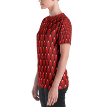 Load image into Gallery viewer, Women's T-shirt - Red Dragon - Green Cross Clothing,  - Apparel, Clothing, T-shirts, Accessories, Wristbands, Green Cross Clothing - GreenCrossClothing.co, Green Cross Clothing - GreenCrossClothing.co
