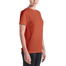 Load image into Gallery viewer, Women's T-shirt - Blood Orange - Green Cross Clothing,  - Apparel, Clothing, T-shirts, Accessories, Wristbands, Green Cross Clothing - GreenCrossClothing.co, Green Cross Clothing - GreenCrossClothing.co
