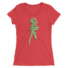 Load image into Gallery viewer, Ladies' Tri-Blend T-shirt - Dank - Green Cross Clothing, Dank T-shirt - Apparel, Clothing, T-shirts, Accessories, Wristbands, Green Cross Clothing - GreenCrossClothing.co, Green Cross Clothing - GreenCrossClothing.co