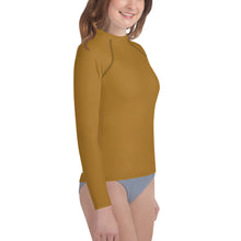 Load image into Gallery viewer, Youth Girls' Sun & Rash Guard - Kiwi II - Green Cross Clothing,  - Apparel, Clothing, T-shirts, Accessories, Wristbands, Green Cross Clothing - GreenCrossClothing.co, Green Cross Clothing - GreenCrossClothing.co