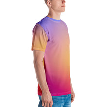 Load image into Gallery viewer, Men's T-shirt - Periwinkle, Peach, & Magenta - Green Cross Clothing,  - Apparel, Clothing, T-shirts, Accessories, Wristbands, Green Cross Clothing - GreenCrossClothing.co, Green Cross Clothing - GreenCrossClothing.co