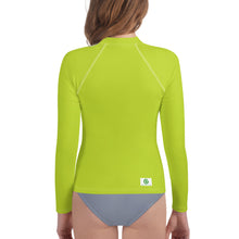 Load image into Gallery viewer, Youth Girls' Sun & Rash Guard - Kiwi - Green Cross Clothing,  - Apparel, Clothing, T-shirts, Accessories, Wristbands, Green Cross Clothing - GreenCrossClothing.co, Green Cross Clothing - GreenCrossClothing.co