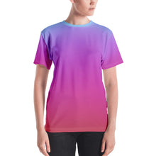 Load image into Gallery viewer, Women's T-shirt - Blue & Red - Green Cross Clothing,  - Apparel, Clothing, T-shirts, Accessories, Wristbands, Green Cross Clothing - GreenCrossClothing.co, Green Cross Clothing - GreenCrossClothing.co