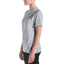Load image into Gallery viewer, Women's T-shirt - Grey Camo - Green Cross Clothing,  - Apparel, Clothing, T-shirts, Accessories, Wristbands, Green Cross Clothing - GreenCrossClothing.co, Green Cross Clothing - GreenCrossClothing.co
