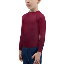 Load image into Gallery viewer, Kids Boys' Sun & Rash Guard - Black Cherry - Green Cross Clothing,  - Apparel, Clothing, T-shirts, Accessories, Wristbands, Green Cross Clothing - GreenCrossClothing.co, Green Cross Clothing - GreenCrossClothing.co