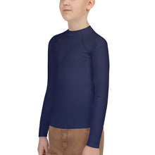 Load image into Gallery viewer, Youth Boys' Sun & Rash Guard - Blueberry II - Green Cross Clothing,  - Apparel, Clothing, T-shirts, Accessories, Wristbands, Green Cross Clothing - GreenCrossClothing.co, Green Cross Clothing - GreenCrossClothing.co