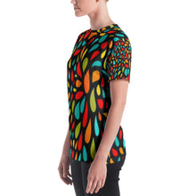 Load image into Gallery viewer, Women's T-shirt - Colorful Drops - Green Cross Clothing,  - Apparel, Clothing, T-shirts, Accessories, Wristbands, Green Cross Clothing - GreenCrossClothing.co, Green Cross Clothing - GreenCrossClothing.co