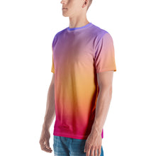 Load image into Gallery viewer, Men's T-shirt - Periwinkle, Peach, & Magenta - Green Cross Clothing,  - Apparel, Clothing, T-shirts, Accessories, Wristbands, Green Cross Clothing - GreenCrossClothing.co, Green Cross Clothing - GreenCrossClothing.co