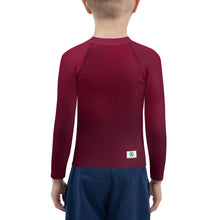 Load image into Gallery viewer, Kids Boys' Sun & Rash Guard - Black Cherry - Green Cross Clothing,  - Apparel, Clothing, T-shirts, Accessories, Wristbands, Green Cross Clothing - GreenCrossClothing.co, Green Cross Clothing - GreenCrossClothing.co
