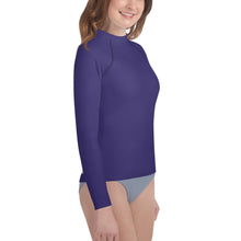 Load image into Gallery viewer, Youth Girls' Sun & Rash Guard - Fig II - Green Cross Clothing,  - Apparel, Clothing, T-shirts, Accessories, Wristbands, Green Cross Clothing - GreenCrossClothing.co, Green Cross Clothing - GreenCrossClothing.co