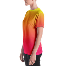 Load image into Gallery viewer, Women's T-shirt - Yellow & Red Raspberry - Green Cross Clothing,  - Apparel, Clothing, T-shirts, Accessories, Wristbands, Green Cross Clothing - GreenCrossClothing.co, Green Cross Clothing - GreenCrossClothing.co