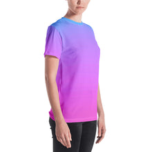 Load image into Gallery viewer, Women's T-shirt - Blue & Pink - Green Cross Clothing,  - Apparel, Clothing, T-shirts, Accessories, Wristbands, Green Cross Clothing - GreenCrossClothing.co, Green Cross Clothing - GreenCrossClothing.co