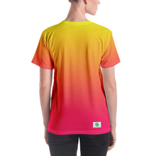 Load image into Gallery viewer, Women's T-shirt - Yellow & Red Raspberry - Green Cross Clothing,  - Apparel, Clothing, T-shirts, Accessories, Wristbands, Green Cross Clothing - GreenCrossClothing.co, Green Cross Clothing - GreenCrossClothing.co