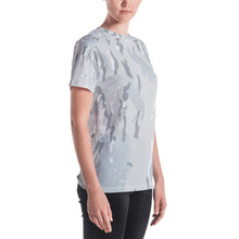 Load image into Gallery viewer, Women's T-shirt - Grey Camo - Green Cross Clothing,  - Apparel, Clothing, T-shirts, Accessories, Wristbands, Green Cross Clothing - GreenCrossClothing.co, Green Cross Clothing - GreenCrossClothing.co