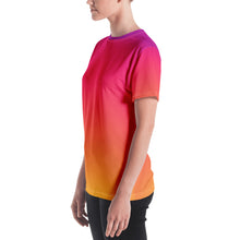 Load image into Gallery viewer, Women's T-shirt - Sunrise - Green Cross Clothing,  - Apparel, Clothing, T-shirts, Accessories, Wristbands, Green Cross Clothing - GreenCrossClothing.co, Green Cross Clothing - GreenCrossClothing.co
