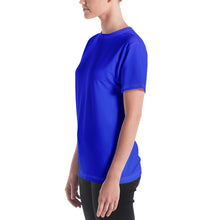 Load image into Gallery viewer, Women's T-shirt - Earth Blue - Green Cross Clothing,  - Apparel, Clothing, T-shirts, Accessories, Wristbands, Green Cross Clothing - GreenCrossClothing.co, Green Cross Clothing - GreenCrossClothing.co