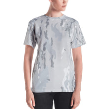 Load image into Gallery viewer, Women's T-shirt - Grey Camo - Green Cross Clothing,  - Apparel, Clothing, T-shirts, Accessories, Wristbands, Green Cross Clothing - GreenCrossClothing.co, Green Cross Clothing - GreenCrossClothing.co