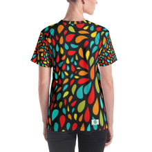 Load image into Gallery viewer, Women's T-shirt - Colorful Drops - Green Cross Clothing,  - Apparel, Clothing, T-shirts, Accessories, Wristbands, Green Cross Clothing - GreenCrossClothing.co, Green Cross Clothing - GreenCrossClothing.co
