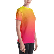 Load image into Gallery viewer, Women's T-shirt - Yellow & Red Raspberry - Green Cross Clothing,  - Apparel, Clothing, T-shirts, Accessories, Wristbands, Green Cross Clothing - GreenCrossClothing.co, Green Cross Clothing - GreenCrossClothing.co