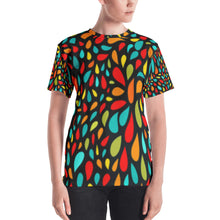 Load image into Gallery viewer, Women's T-shirt - Colorful Drops - Green Cross Clothing,  - Apparel, Clothing, T-shirts, Accessories, Wristbands, Green Cross Clothing - GreenCrossClothing.co, Green Cross Clothing - GreenCrossClothing.co