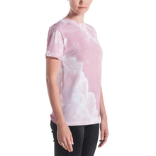Load image into Gallery viewer, Women's T-shirt - Pink Clouds - Green Cross Clothing,  - Apparel, Clothing, T-shirts, Accessories, Wristbands, Green Cross Clothing - GreenCrossClothing.co, Green Cross Clothing - GreenCrossClothing.co
