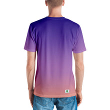 Load image into Gallery viewer, Men's T-shirt - Purple & Peach - Green Cross Clothing,  - Apparel, Clothing, T-shirts, Accessories, Wristbands, Green Cross Clothing - GreenCrossClothing.co, Green Cross Clothing - GreenCrossClothing.co