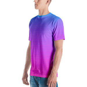 Men's T-shirt - Blue & Pink - Green Cross Clothing,  - Apparel, Clothing, T-shirts, Accessories, Wristbands, Green Cross Clothing - GreenCrossClothing.co, Green Cross Clothing - GreenCrossClothing.co