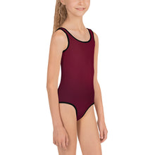 Load image into Gallery viewer, Kids Girls&#39; Swimsuit - Black Cherry - Green Cross Clothing,  - Apparel, Clothing, T-shirts, Accessories, Wristbands, Green Cross Clothing - GreenCrossClothing.co, Green Cross Clothing - GreenCrossClothing.co