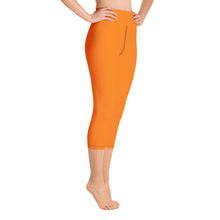 Load image into Gallery viewer, Yoga Capri Leggings - Tangerine II - Green Cross Clothing,  - Apparel, Clothing, T-shirts, Accessories, Wristbands, Green Cross Clothing - GreenCrossClothing.co, Green Cross Clothing - GreenCrossClothing.co