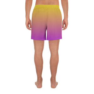 Men's Athletic Shorts - Yellow & Purple - Green Cross Clothing,  - Apparel, Clothing, T-shirts, Accessories, Wristbands, Green Cross Clothing - GreenCrossClothing.co, Green Cross Clothing - GreenCrossClothing.co