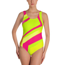 Load image into Gallery viewer, One-Piece Swimsuit - Neon - Green Cross Clothing,  - Apparel, Clothing, T-shirts, Accessories, Wristbands, Green Cross Clothing - GreenCrossClothing.co, Green Cross Clothing - GreenCrossClothing.co