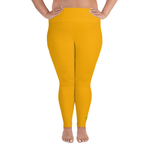 Plus Size Leggings - Tangerine - Green Cross Clothing,  - Apparel, Clothing, T-shirts, Accessories, Wristbands, Green Cross Clothing - GreenCrossClothing.co, Green Cross Clothing - GreenCrossClothing.co