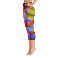 Load image into Gallery viewer, Yoga Capri Leggings - Cichlid - Green Cross Clothing,  - Apparel, Clothing, T-shirts, Accessories, Wristbands, Green Cross Clothing - GreenCrossClothing.co, Green Cross Clothing - GreenCrossClothing.co