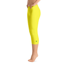 Load image into Gallery viewer, Capri Leggings - Meyer Lemon - Green Cross Clothing,  - Apparel, Clothing, T-shirts, Accessories, Wristbands, Green Cross Clothing - GreenCrossClothing.co, Green Cross Clothing - GreenCrossClothing.co
