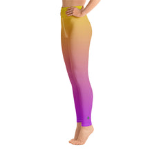 Load image into Gallery viewer, Yoga Leggings - Purple &amp; Yellow - Green Cross Clothing,  - Apparel, Clothing, T-shirts, Accessories, Wristbands, Green Cross Clothing - GreenCrossClothing.co, Green Cross Clothing - GreenCrossClothing.co