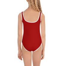 Load image into Gallery viewer, Kids Girls&#39; Swimsuit - Pomegranate - Green Cross Clothing,  - Apparel, Clothing, T-shirts, Accessories, Wristbands, Green Cross Clothing - GreenCrossClothing.co, Green Cross Clothing - GreenCrossClothing.co