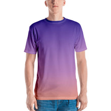 Load image into Gallery viewer, Men&#39;s T-shirt - Purple &amp; Peach - Green Cross Clothing,  - Apparel, Clothing, T-shirts, Accessories, Wristbands, Green Cross Clothing - GreenCrossClothing.co, Green Cross Clothing - GreenCrossClothing.co