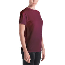 Load image into Gallery viewer, Women&#39;s T-shirt - Black Cherry - Green Cross Clothing,  - Apparel, Clothing, T-shirts, Accessories, Wristbands, Green Cross Clothing - GreenCrossClothing.co, Green Cross Clothing - GreenCrossClothing.co