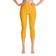 Load image into Gallery viewer, Yoga Capri Leggings - Tangerine - Green Cross Clothing,  - Apparel, Clothing, T-shirts, Accessories, Wristbands, Green Cross Clothing - GreenCrossClothing.co, Green Cross Clothing - GreenCrossClothing.co