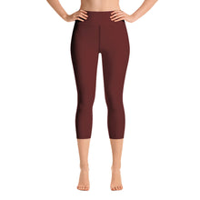 Load image into Gallery viewer, Yoga Capri Leggings - Pomegranate II - Green Cross Clothing,  - Apparel, Clothing, T-shirts, Accessories, Wristbands, Green Cross Clothing - GreenCrossClothing.co, Green Cross Clothing - GreenCrossClothing.co