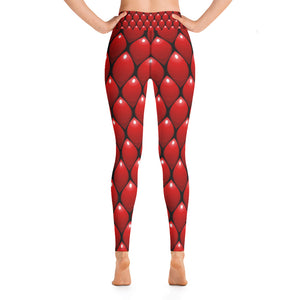 Yoga Leggings - Red Dragon - Green Cross Clothing,  - Apparel, Clothing, T-shirts, Accessories, Wristbands, Green Cross Clothing - GreenCrossClothing.co, Green Cross Clothing - GreenCrossClothing.co