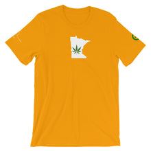 Load image into Gallery viewer, CBD T-Shirt - Minnesota - Green Cross Clothing, State T-shirt - Apparel, Clothing, T-shirts, Accessories, Wristbands, Green Cross Clothing - GreenCrossClothing.co, Green Cross Clothing - GreenCrossClothing.co