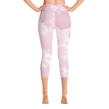 Load image into Gallery viewer, Yoga Capri Leggings - Pink Clouds - Green Cross Clothing,  - Apparel, Clothing, T-shirts, Accessories, Wristbands, Green Cross Clothing - GreenCrossClothing.co, Green Cross Clothing - GreenCrossClothing.co