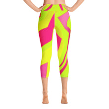 Load image into Gallery viewer, Yoga Capri Leggings - Neon - Green Cross Clothing,  - Apparel, Clothing, T-shirts, Accessories, Wristbands, Green Cross Clothing - GreenCrossClothing.co, Green Cross Clothing - GreenCrossClothing.co