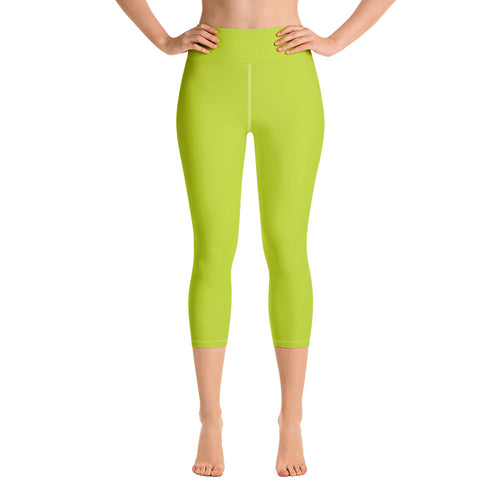 Yoga Capri Leggings - Kiwi - Green Cross Clothing,  - Apparel, Clothing, T-shirts, Accessories, Wristbands, Green Cross Clothing - GreenCrossClothing.co, Green Cross Clothing - GreenCrossClothing.co