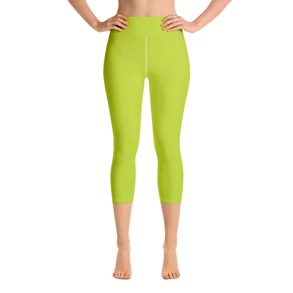 Yoga Capri Leggings - Kiwi - Green Cross Clothing,  - Apparel, Clothing, T-shirts, Accessories, Wristbands, Green Cross Clothing - GreenCrossClothing.co, Green Cross Clothing - GreenCrossClothing.co