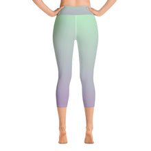 Load image into Gallery viewer, Yoga Capri Leggings - Lilac &amp; Mint - Green Cross Clothing,  - Apparel, Clothing, T-shirts, Accessories, Wristbands, Green Cross Clothing - GreenCrossClothing.co, Green Cross Clothing - GreenCrossClothing.co