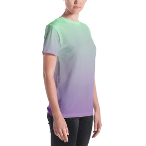 Women's T-shirt - Lilac & Mint - Green Cross Clothing,  - Apparel, Clothing, T-shirts, Accessories, Wristbands, Green Cross Clothing - GreenCrossClothing.co, Green Cross Clothing - GreenCrossClothing.co