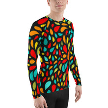 Load image into Gallery viewer, Men&#39;s Sun &amp; Rash Guard - Colorful Drops - Green Cross Clothing,  - Apparel, Clothing, T-shirts, Accessories, Wristbands, Green Cross Clothing - GreenCrossClothing.co, Green Cross Clothing - GreenCrossClothing.co