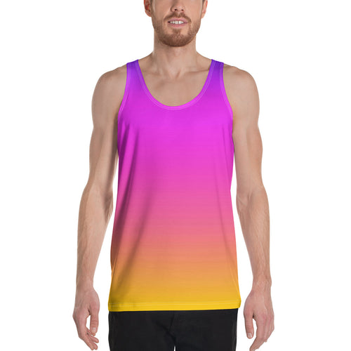 Men's Tank Top - Magenta & Yellow - Green Cross Clothing,  - Apparel, Clothing, T-shirts, Accessories, Wristbands, Green Cross Clothing - GreenCrossClothing.co, Green Cross Clothing - GreenCrossClothing.co
